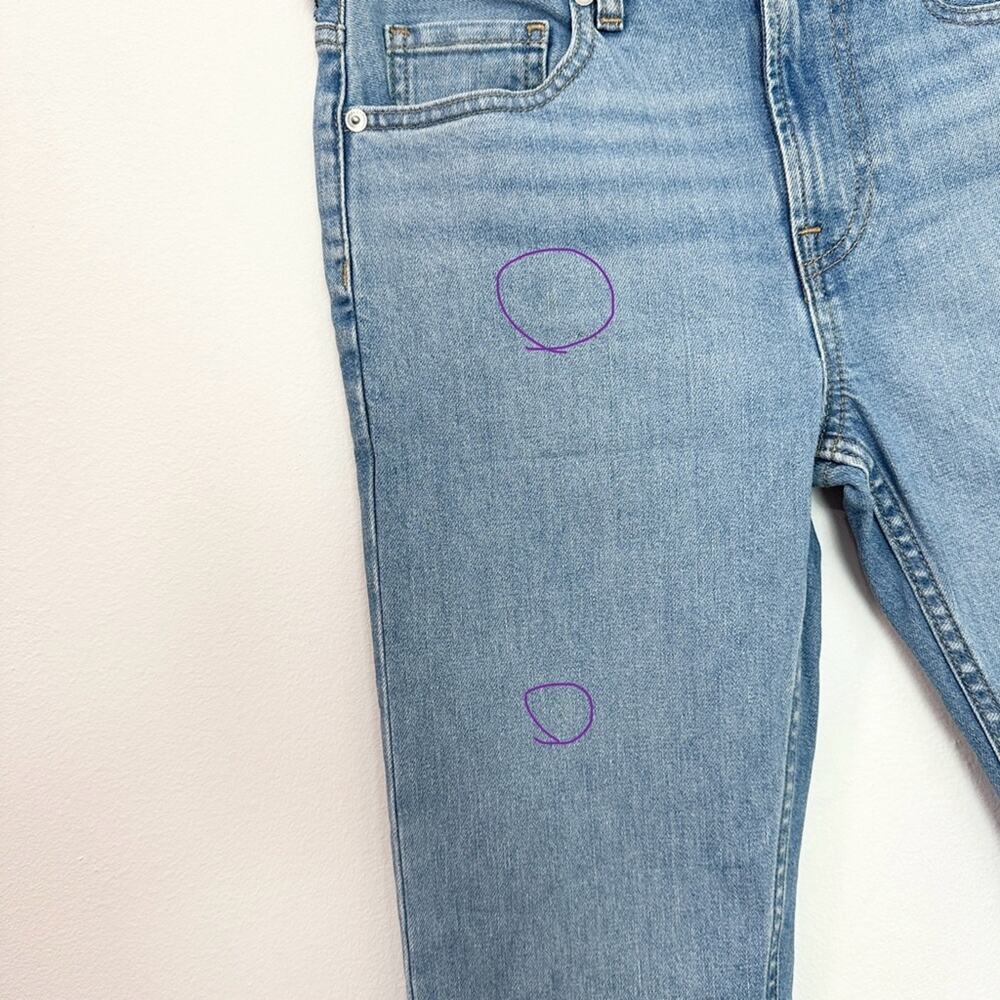 Everlane Light Wash Boyfriend Jeans Relaxed Fit size 24 - Picture 7 of 7